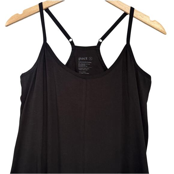 Pact Womens S Organic Cotton Lounge Jumpsuit T Back Built In Bra Adjustable - Picture 3 of 10